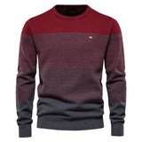 Pull homme à fines rayures