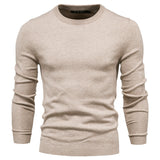 Pull homme ajusté col rond