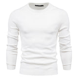 Pull homme ajusté col rond