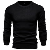 Pull homme ajusté col rond