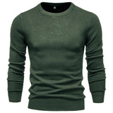 Pull homme ajusté col rond