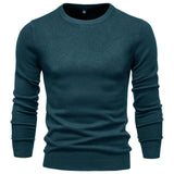 Pull homme ajusté col rond