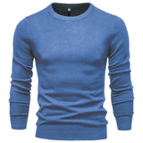 Pull homme ajusté col rond