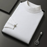 Pull homme col montant classique