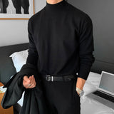 Pull homme col montant