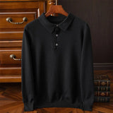 Pull homme col polo boutonné