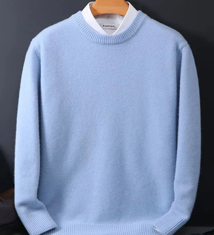 Pull homme col rond classique