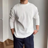 Pull homme col rond texturé