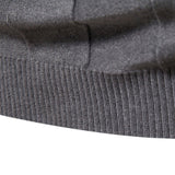 Pull homme col roulé côtelé
