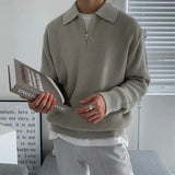 Pull homme col zippé
