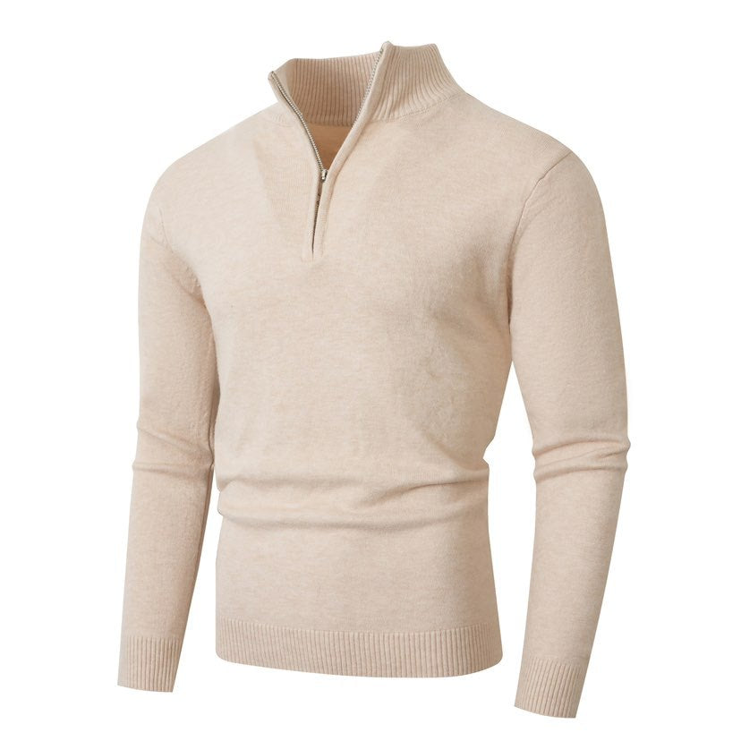 Pull homme zippé