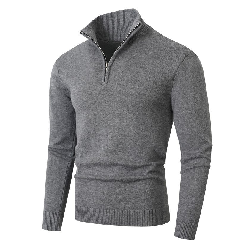 Pull homme zippé