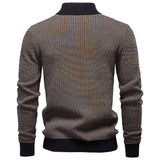 Pull homme demi-zip à motifs
