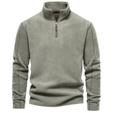 Pull homme demi-zip texturé