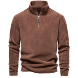 Pull homme demi-zip texturé
