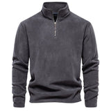 Pull homme demi-zip texturé