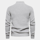 Pull homme col montant zippé