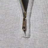 Pull homme col montant zippé