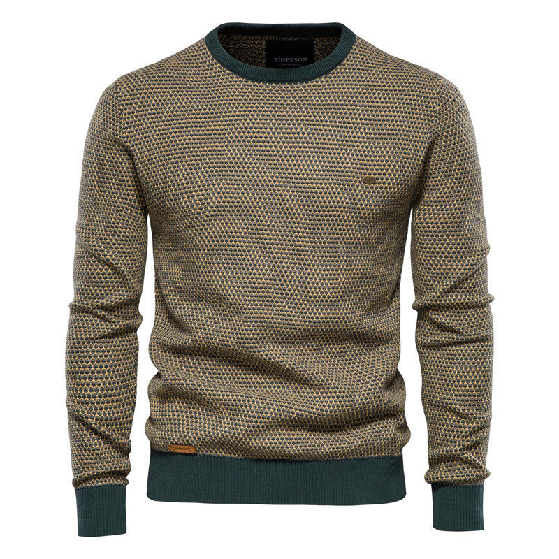 Pull homme maille texturée