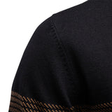 Pull homme rayé demi-zip