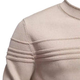 Pull homme texturé à lignes
