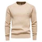 Pull homme texturé à col rond