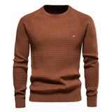 Pull homme texturé à col rond