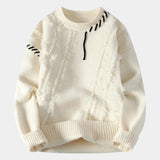 Pull homme texturé col rond