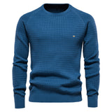 Pull homme texturé à col rond