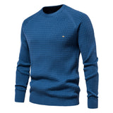 Pull homme texturé à col rond
