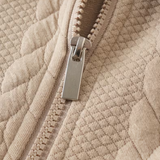 Pull homme torsadé à col zippé