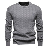 Pull homme torsadé texturé