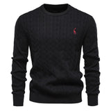 Pull homme torsadé texturé