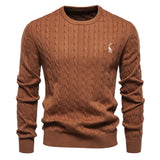 Pull homme torsadé texturé