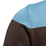 Pull homme zippé rayé
