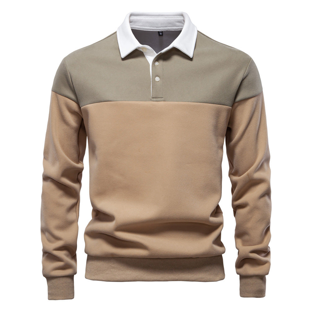 Pull Polo Homme à Manches Longues