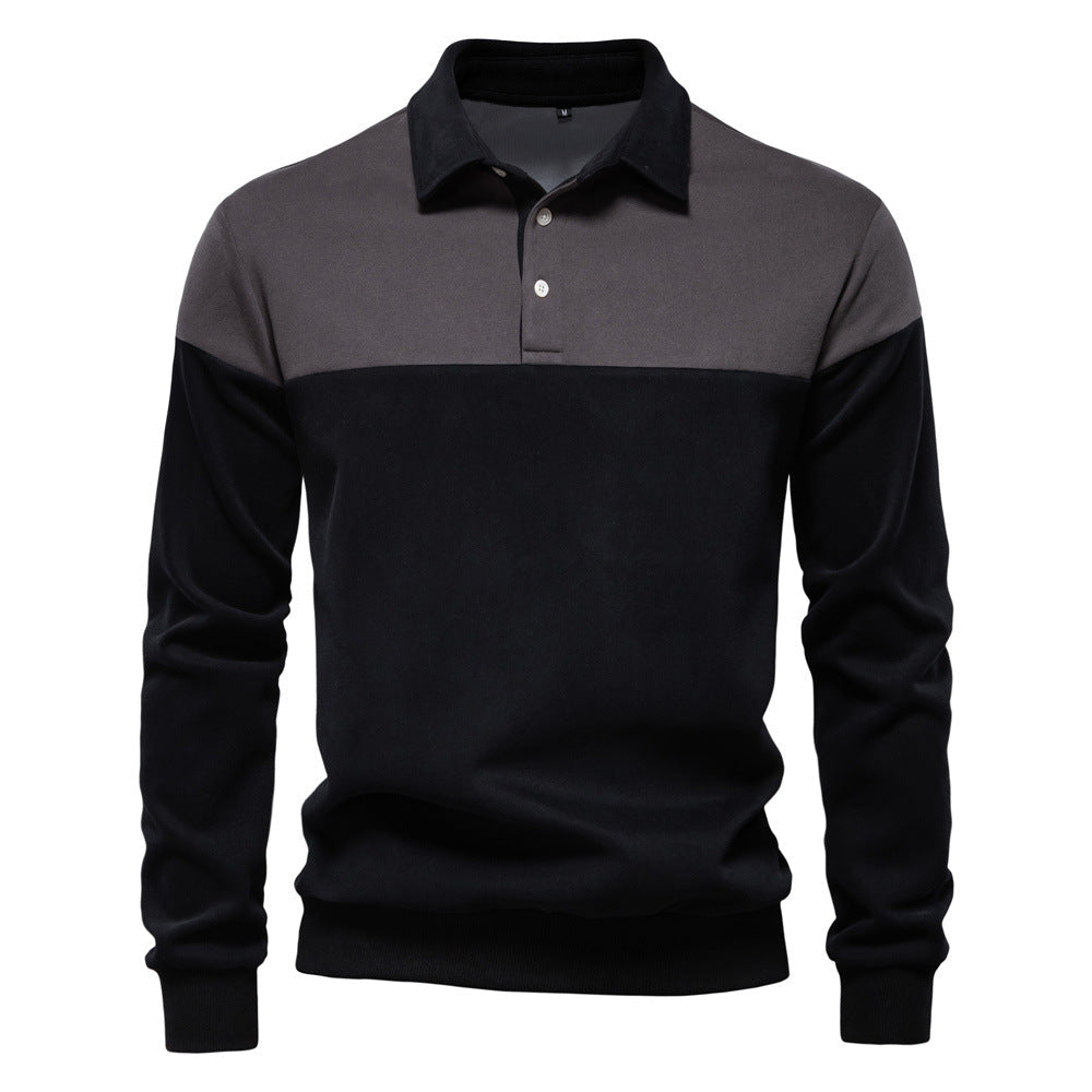 Pull Polo Homme à Manches Longues