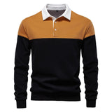 Pull Polo Homme à Manches Longues