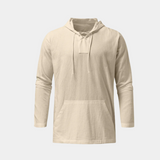 Pull homme à capuche lacets