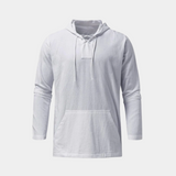 Pull homme à capuche lacets