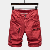 Short cargo homme zippé