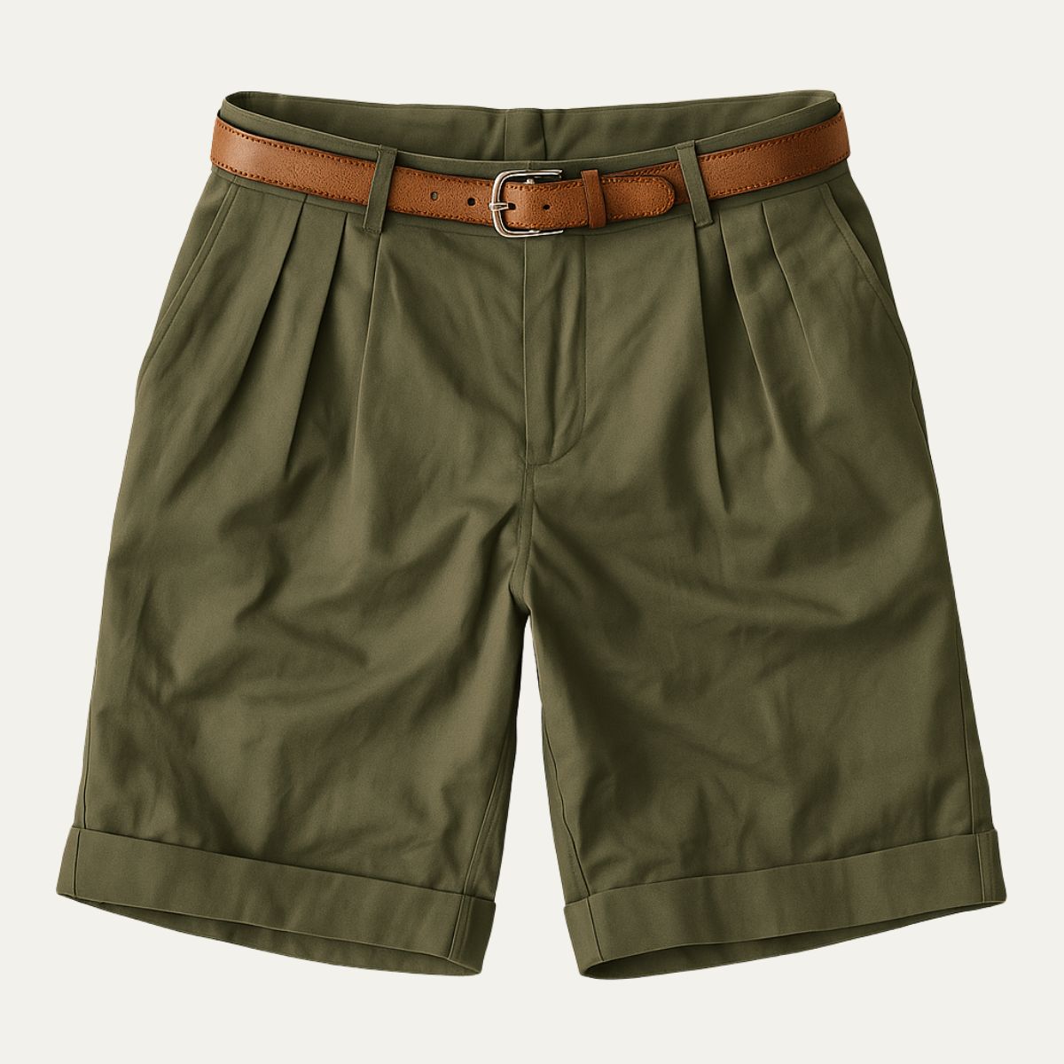 Short homme à pinces
