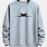 Sweat homme imprimé col rond