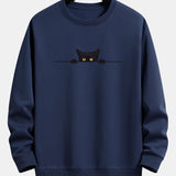Sweat homme imprimé col rond