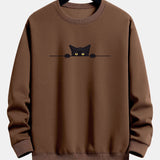 Sweat homme imprimé col rond