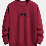 Sweat homme imprimé col rond