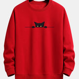 Sweat homme imprimé col rond