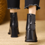 Delia | Bottines luxueuses à talon moyen