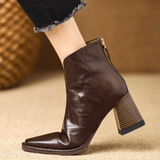 Delia | Bottines luxueuses à talon moyen