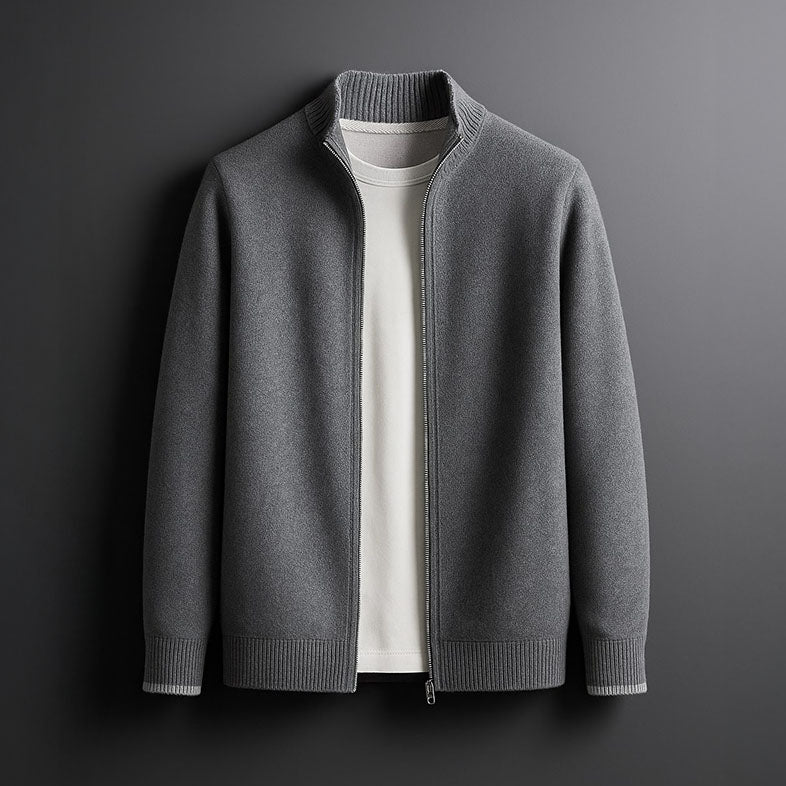 LAURENT MONACO | VESTE EN MAILLE AVEC ZIP
